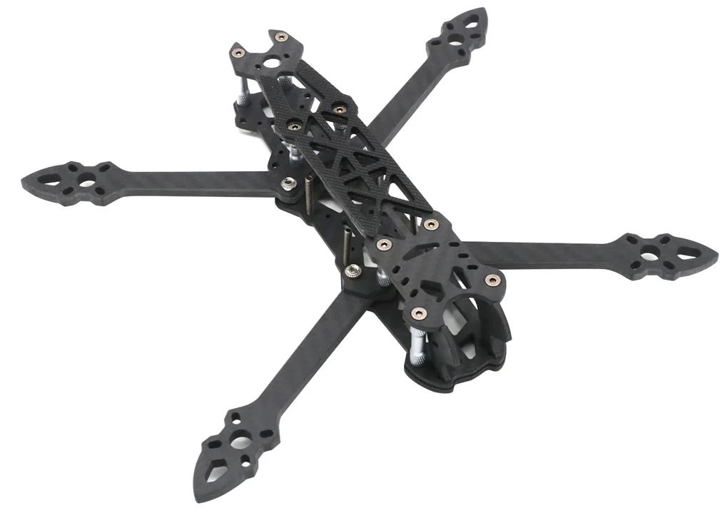 Karbónový rám pre 7 palcový FPV dron Mark 4